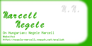 marcell negele business card